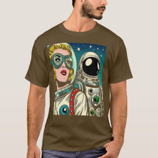 Art Astronauten im Comic "Buch Style" T-Shirt