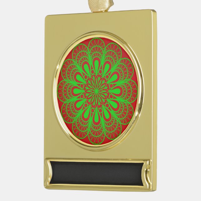 Art Banner Banner-Ornament Gold (Links)