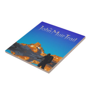 Art - Banner Peak - John Muir Trail Text Fliese
