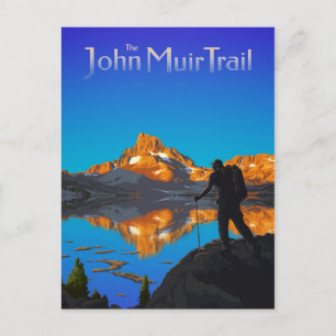 Art - Banner Peak - John Muir Trail Text Postkarte