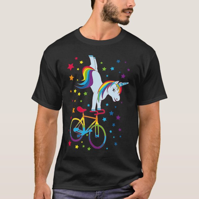 Art Bike  Artistic Cycling  Unicorn T-Shirt (Vorderseite)