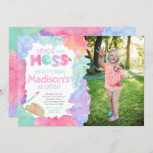 Art Birthday Einladung