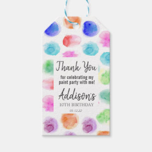 Art Birthday favorit tag , Paint Birthday favorit  Geschenkanhänger