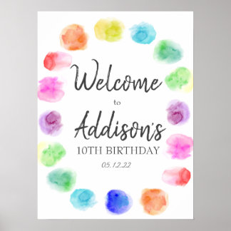 Art Birthday favorit tag , Paint Birthday favorit  Poster