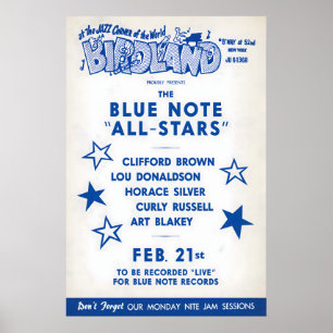 Art Blakey - Clifford Brown - Horace Silver - Jazz Poster