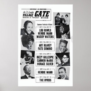 Art Blakey - Dizzy Gillespie - Herbie Mann Jazz Poster