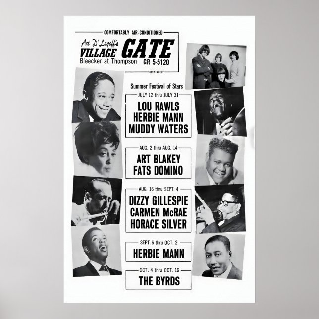 Art Blakey - Dizzy Gillespie - Herbie Mann Jazz Poster (Vorne)