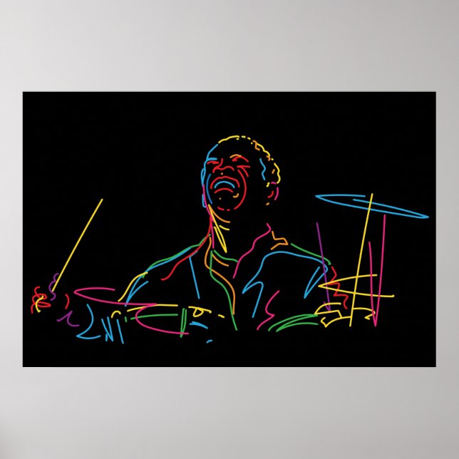 Art Blakey Portrait Poster (Vorne)