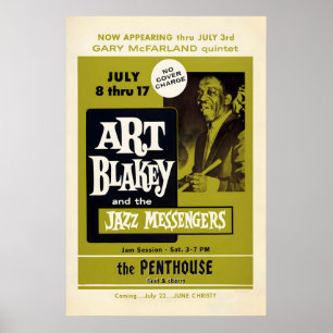 Art Blakey & The Jazz Messengers Jazzplakat Poster