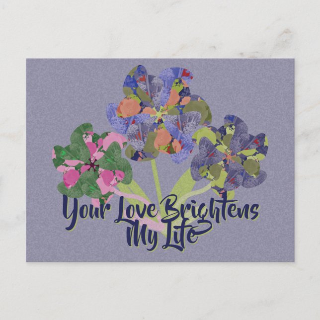 Art Blume Postkarte (Vorderseite)