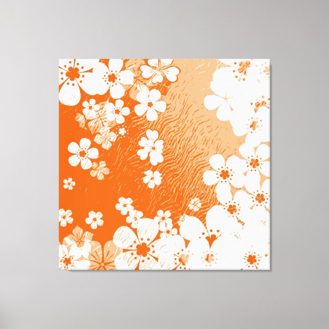 Art Blumengrunge Muster 6 Leinwanddruck (Vorderseite)