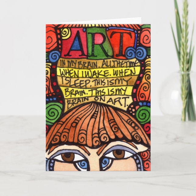 ART BRAIN Grußkarte Karte (Vorderseite)