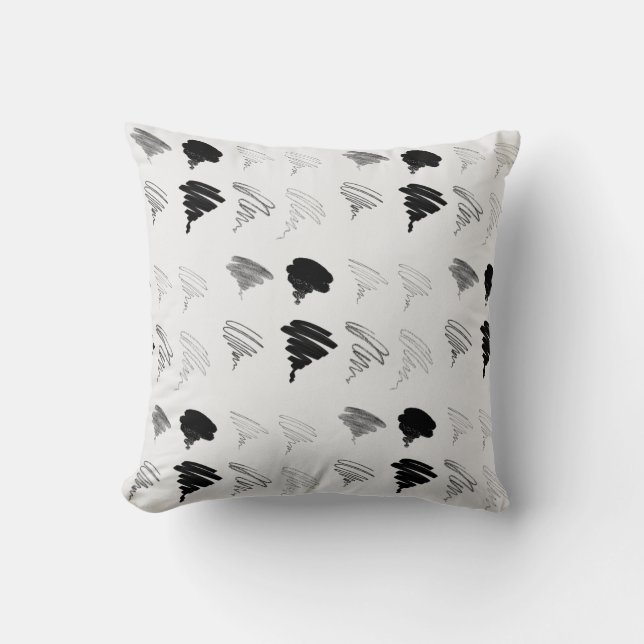 Art Brush Muster Pillow Kissen (Vorderseite)