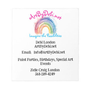 Art by Debi, Paper Notizblock