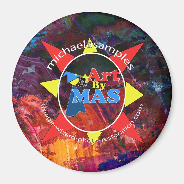 Art By MAS Logo Magnet (Vorne)