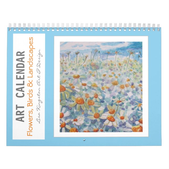 Art Calendar Blume Vögel und Landschaften Kalender (Titelbild)