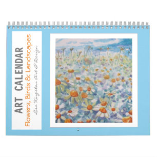 Art Calendar Blume Vögel und Landschaften Kalender