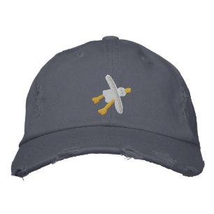 Art Cap: Scruffy Seagull Design Bestickte Baseballkappe