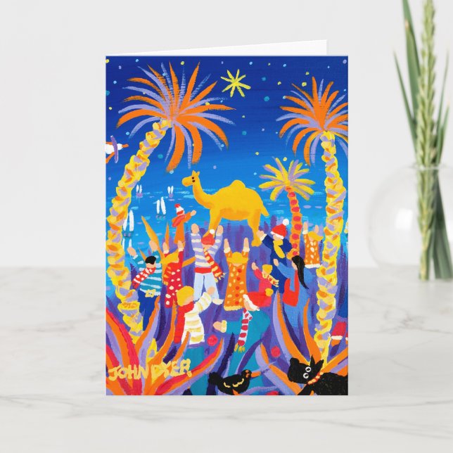Art Card: Camel Trophy Weihnachtskarte Feiertagskarte (Vorderseite)