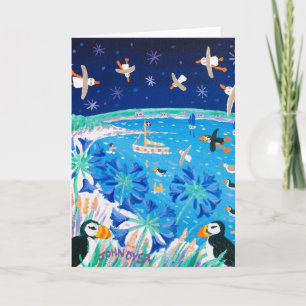 Art Card: Schlümmer Puffins und Gulls, Pentle Bay Karte