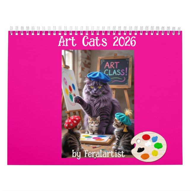 Art Cats Calendar Kalender (Titelbild)