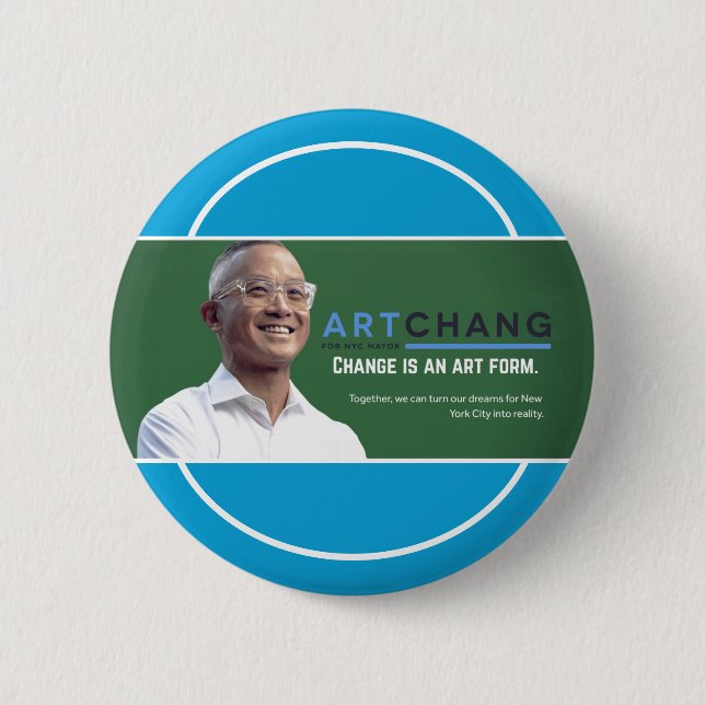 Art Chang NYC Mayor 2021 Button (Vorderseite)