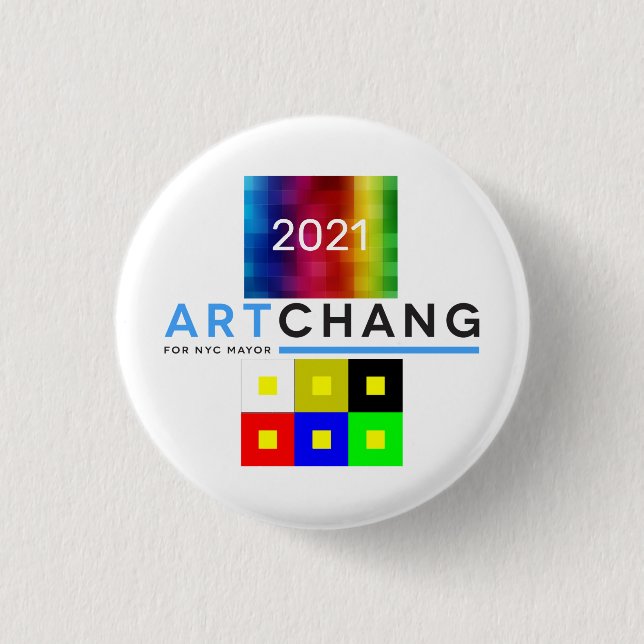 Art Chang NYC Mayor 2021 Button (Vorderseite)