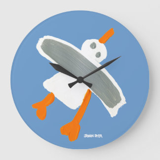 Art Clock: John Dyer Seagull Große Wanduhr