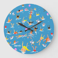 Art Clock: John Dyer Swimmers
