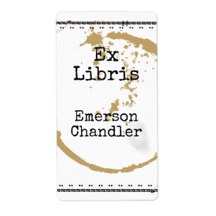 Art Coffestain Grunge Editable Buchzeichen