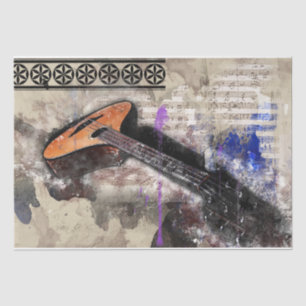 Art Collage Music 28 Decoupage Tissue Paper Seidenpapier
