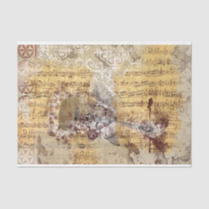 Art Collage Music 29 Decoupage Tissue Paper Seidenpapier