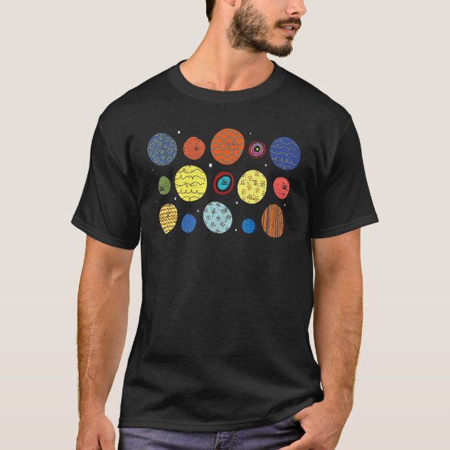 Art Colorful Circle Pattern September Internationa T-Shirt (Vorderseite)