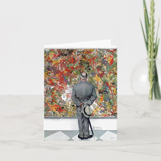 Art Connoeure by Norman Rockwell Karte (Vorderseite)