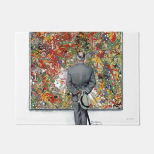 Art Connoisseur von Norman Rockwell Fußmatte