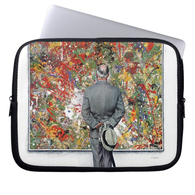 Art Connoisseur von Norman Rockwell Laptopschutzhülle (Vorderseite)