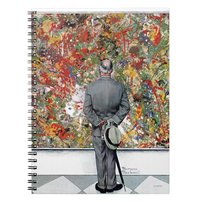 Art Connoisseur von Norman Rockwell Notizblock (Vorderseite)