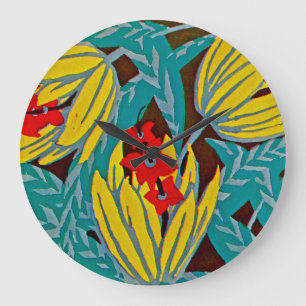 Art Deco #12 von Seguy in Emporio Moffa Große Wanduhr