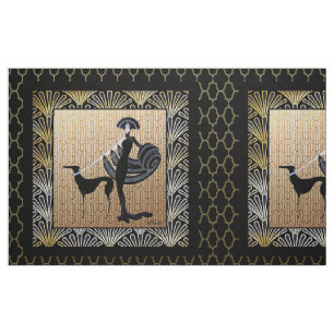 Art Deco 16 Zoll Kissen Panels Stoff