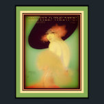Art Deco 1920 Ziegfeld Theater Poster<br><div class="desc">Atemberaubend,  Art Deco,  New York Ziegfeld Theater Poster von Henry Clive ca. 1920</div>