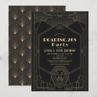 Art Deco 1920er Gatsby Lion Roaring 20er Jahre Geb