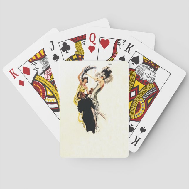 Art Deco 1920er Jazz Age Spielkarten (Rückseite)