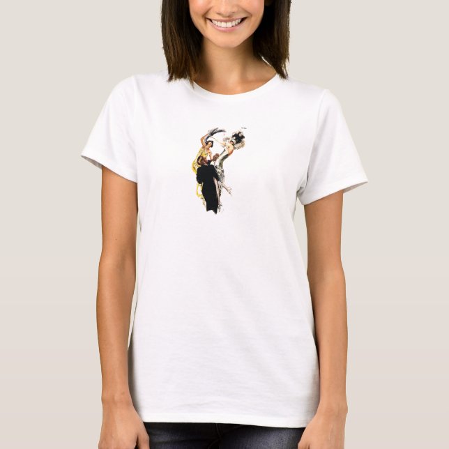 Art Deco 1920er Jazz Age T-Shirt (Vorderseite)