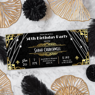 Art Deco 1920er Party Einladung