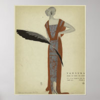 Art Deco 1920s Mode ~ Rose du Soir