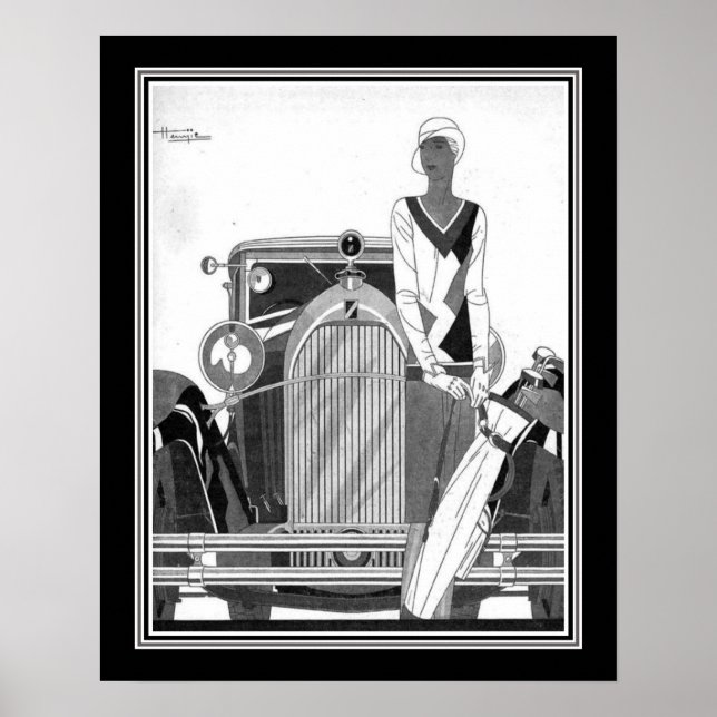 Art Deco 1920s Talbot Ad Poster (Vorne)