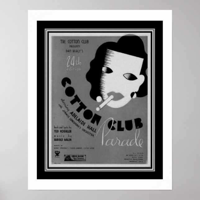 Art Deco 1934 Cotton Club Parade Poster (Vorne)