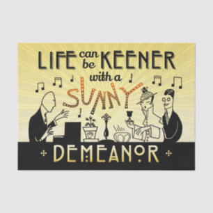 Art Deco 20s Retro Sonnige Nachfrage Inspiration Seidenpapier