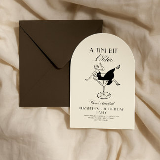 Art Deco 20s Vintag Geburtstag Ein tini bisschen ä Einladung