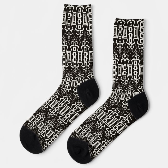 Art Deco 2 Socken  (Linkes Detail)